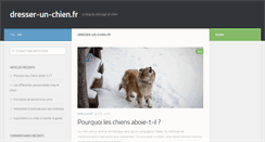 Desktop Screenshot of dresser-un-chien.fr
