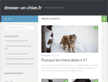 Tablet Screenshot of dresser-un-chien.fr